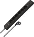 &Uuml;berspannungsschutz-Steckdosenleiste 6-fach 13.500 A mit 1x USB C PD 20W, 1x USB A 20W, 2m H05VV-F 3G1,5 schwarz - Produktbild