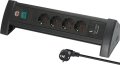 Premium Office-Line Steckdosenleiste 4-fach schwarz mit USB C PD 30W und USB A 18W, 1,8m H05VV-F3G1,5 - Produktbild