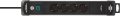 Premium-Line Steckdosenleiste 4-fach mit 2x USB C PD 65W und USB A 18W, schwarz 3m H05VV-F3G1.5 - Produktansicht