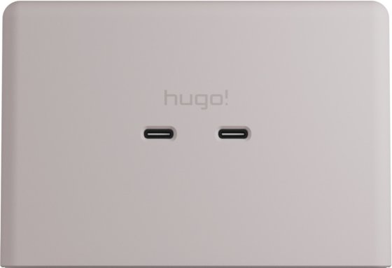 hugo! ONE Steckdosenwürfel mit USB C 20W PD cream white - Produktansicht