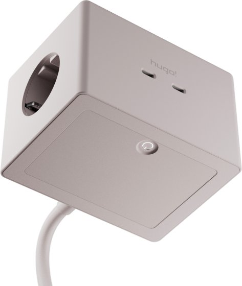 hugo! ONE Steckdosenwürfel mit USB C 20W PD cream white - Produktansicht