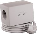 hugo! ONE Steckdosenwürfel mit USB C 20W PD cream white - Produktbild