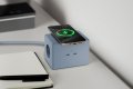hugo! ONE Steckdosenw&uuml;rfel mit USB C 20W PD ice blue - Anwendungsbild