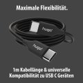 hugo! CABLE Ladekabel USB C 60W 1m deep black - Anwendungsbild