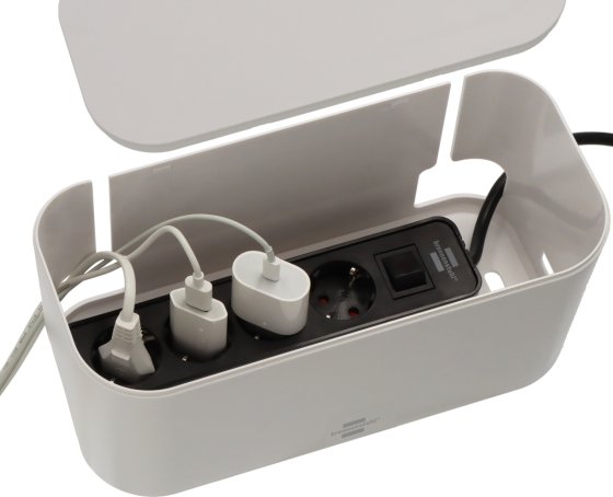 Kabelbox für Steckdosenleisten weiß - Produktansicht