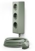 hugo! MAGNETIC Steckdosenleiste 3-fach mit magnetischer Unterseite, mint green