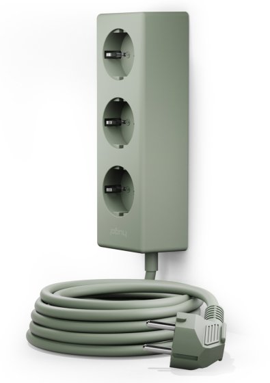 hugo! MAGNETIC Steckdosenleiste 3-fach mit magnetischer Unterseite, mint green - Produktbild