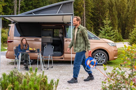 Garant G CEE 3 IP44 Camping Kabeltrommel 25m H07RN-F 3G2,5 - Anwendungsbild