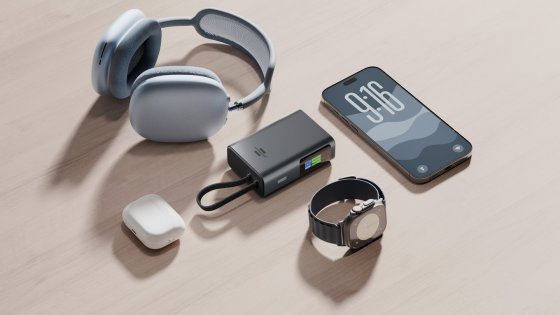 Powerbank PB10k 10.000mAh, 37Wh mit 2 USB C 35W PD - Anwendungsbild