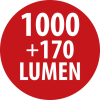 Professional Akku LED Handlampe HLA 1000 ACW, 1000+170 lm, IP54