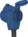 Camping CEE Verl&auml;ngerungskabel IP44 10m orange H07RN-F 3G2,5 CEE-Stecker, Winkelkupplung 230V/16A - Produktansicht