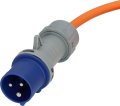Camping CEE Verl&auml;ngerungskabel IP44 25m orange H07RN-F 3G2,5 CEE-Stecker, Winkelkupplung 230V/16A - Produktansicht
